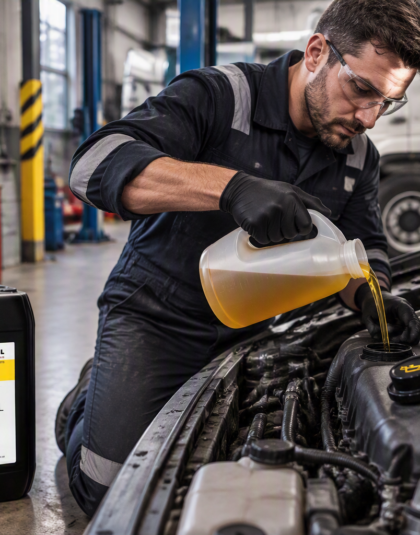 engine flushing oil