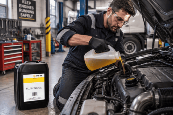 engine flushing oil