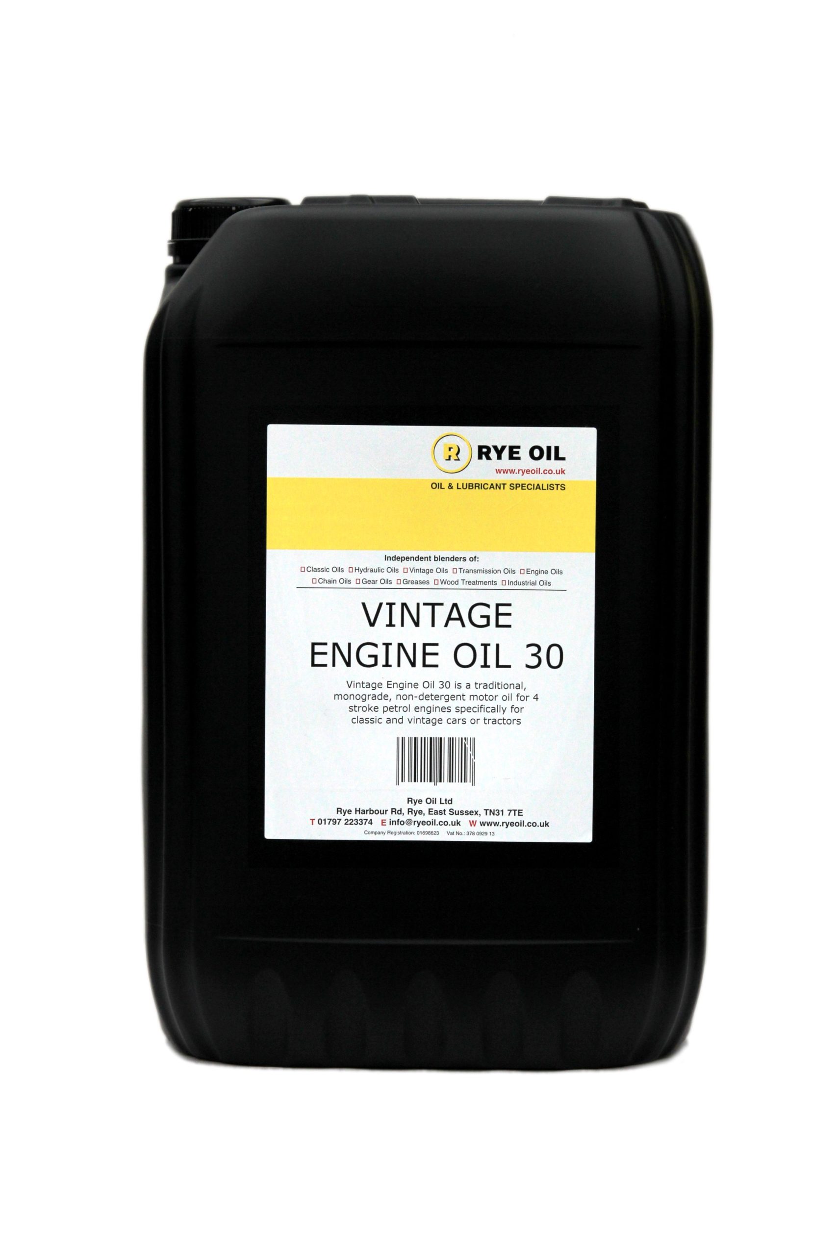 Vintage Engine Oil 30 Rye Oil Limited