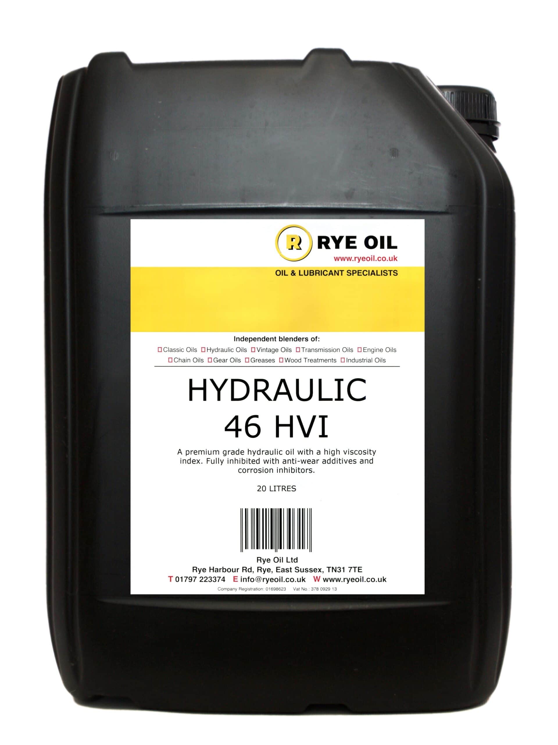 Hydraulic Oil HVI 46 Rye Oil Limited
